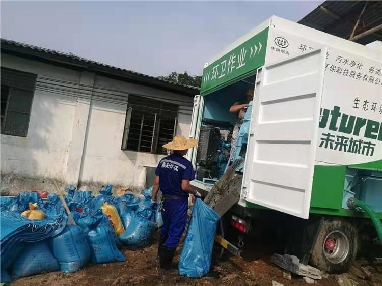 清水河工业污泥压干处理